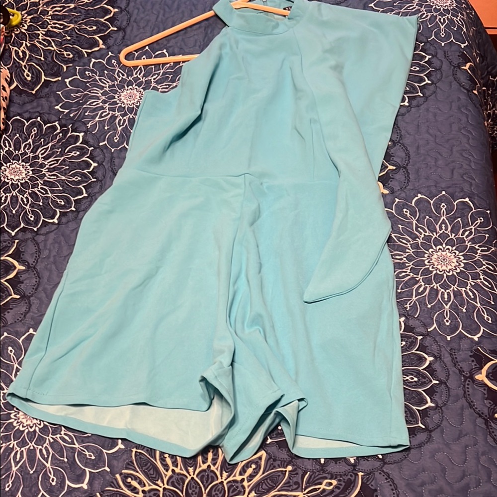 Stylish Aqua Blue Romper